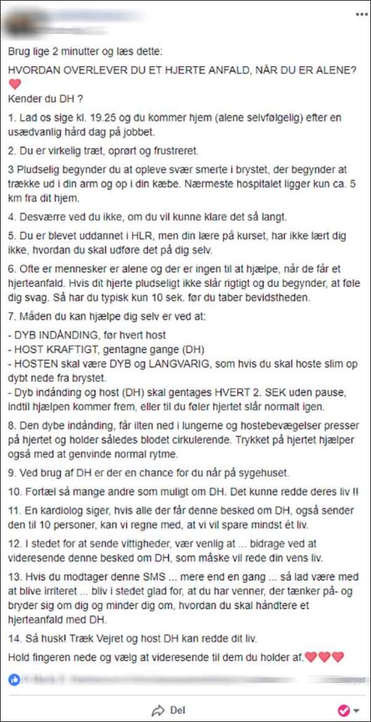 Hostegenoplivning virker ikke